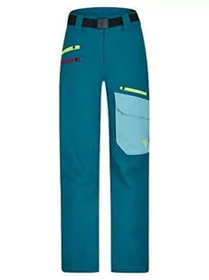 Ziener Dziewczęce spodnie narciarskie Aileen, spodnie śniegowe, wodoszczelne, wiatroszczelne, ciepłe, niebieskie (Blue sea), 116 - Spodnie narciarskie - miniaturka - grafika 1