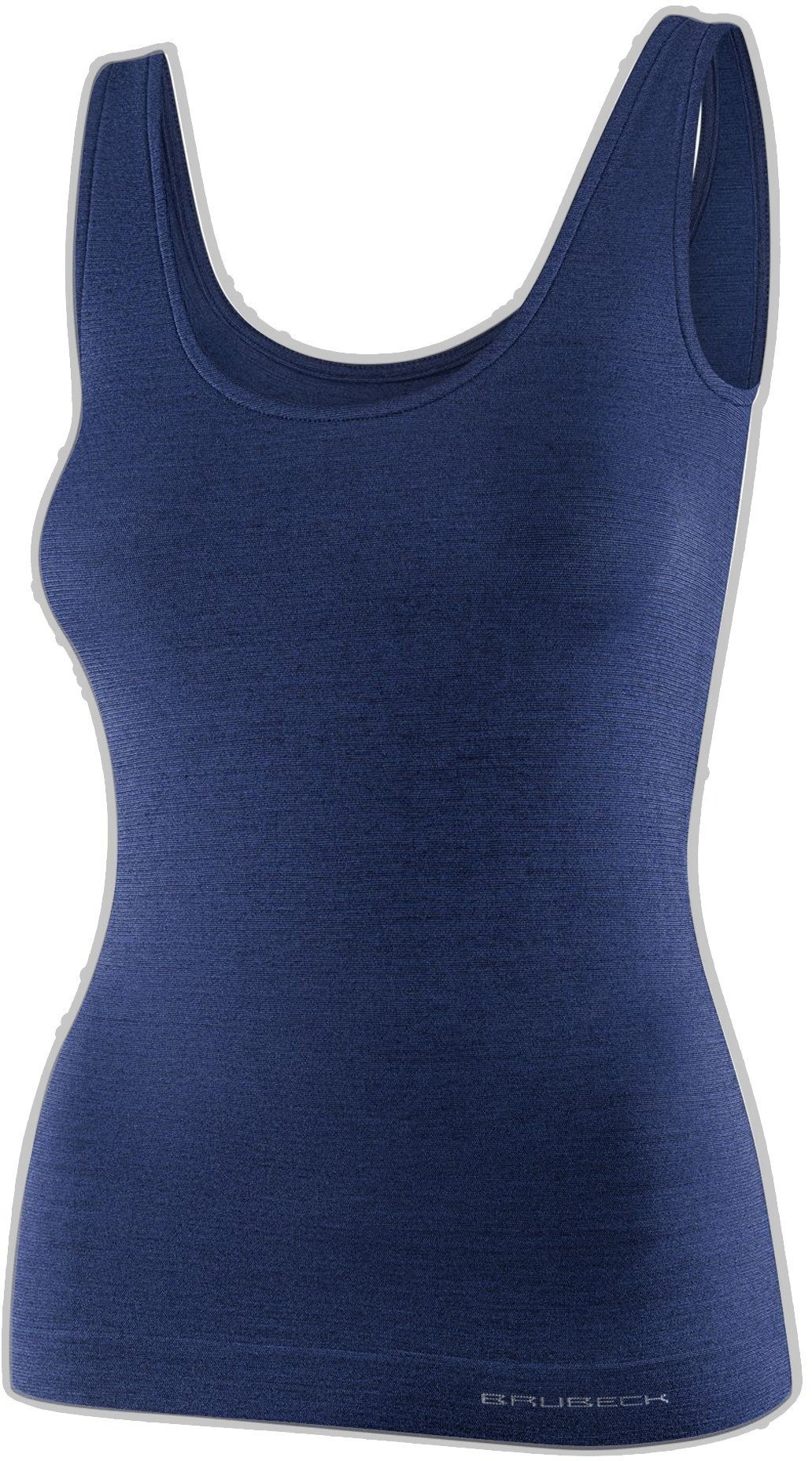 TA1059W Koszulka damska bez rękawów COMFORT MERINO granatowy L