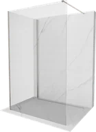 Ścianki i drzwi prysznicowe - Mexen Kioto ścianka prysznicowa Walk-in 120 x 115 cm, transparent, nikiel szczotkowany - 800-120-212-97-00-115 - miniaturka - grafika 1