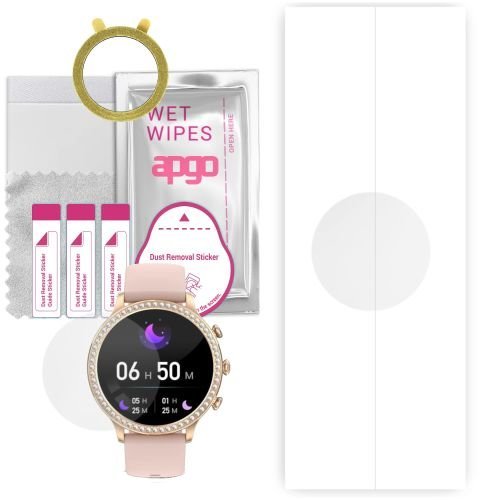 1x folia hydrożelowa ochronna do Manta Diamond Lusso - apgo Smartwatch Hydrogel Protection Ochrona na ekran smartwatcha