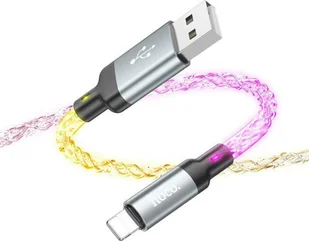 HOCO kabel USB A do Lightning 2,4A U112 1 m szary - Kable USB - miniaturka - grafika 1