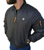 Kurtki męskie - Kurtka bomberka czarna męska Furia - miniaturka - grafika 1