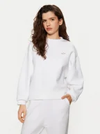 Bluzy damskie - Lacoste Bluza SF5614 Biały Oversize - miniaturka - grafika 1