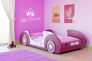 Łóżko dziecięce Butterfly Biały/Różowy 200x90cm - Łóżeczka i kojce - miniaturka - grafika 1