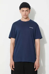Columbia t-shirt męski kolor granatowy z nadrukiem - Koszulki męskie - miniaturka - grafika 1
