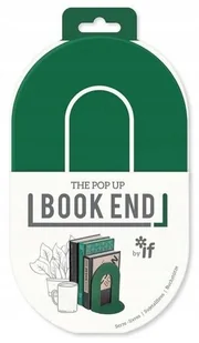 Book End Podp��rka pod ksi����ki ciemny zielony - Podpórki do książek - miniaturka - grafika 1