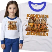 Piżamy dla dziewczynek - Piżama dziecięca Kapibara Jesieniara Na Dzień Jesieni 98/104 - VoloDonum - miniaturka - grafika 1