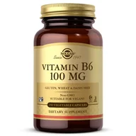 Suplementy naturalne - Solgar, Witamina B6 100 mg, 50 kaps. - miniaturka - grafika 1