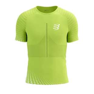 COMPRESSPORT Koszulka biegowa RACING SS T-SHIRT evening white - Koszulki sportowe męskie - miniaturka - grafika 3