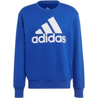 Bluzy męskie - Bluza męska adidas Essentials French Terry Big Logo niebieska IC9325 XL - miniaturka - grafika 1