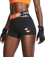 Spodenki damskie - Nike damskie W Np 3in Cool Shrt Icnclsh sportowe szorty Czarny M - miniaturka - grafika 1