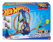 Zabawki konstrukcyjne - Hot Wheels, potrójna pętla, Action Triple Loop Kit, HMX37 - miniaturka - grafika 1