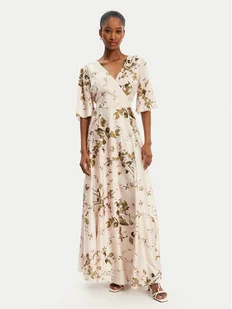 Rinascimento Sukienka wieczorowa CFC0122885003 Beżowy Regular Fit - Sukienki - miniaturka - grafika 1