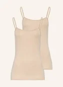 Koszulki i topy damskie - Schiesser Topy Modal Essentials, 2 Szt. beige - SCHIESSER - miniaturka - grafika 1