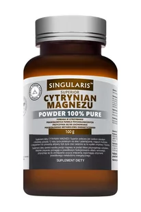 Singularis Cytrynian Magnezu Powder 100% Pure 100g - Produkty specjalne dla sportowców - miniaturka - grafika 2