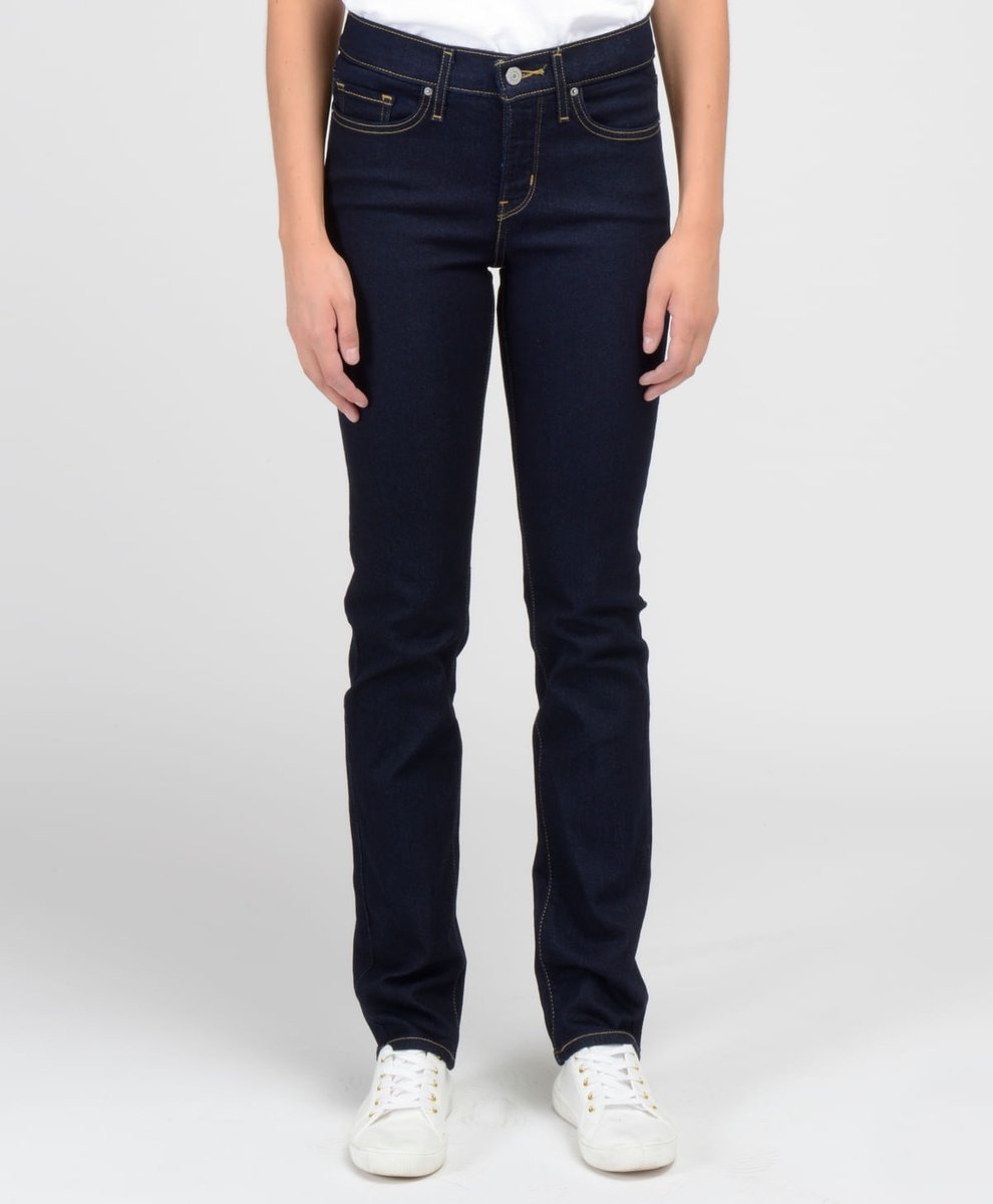 LEVIS JEANSY DŁUGIE RURKI WYSOKI STAN GRANATOWE BAWEŁNA 32/32 17BA