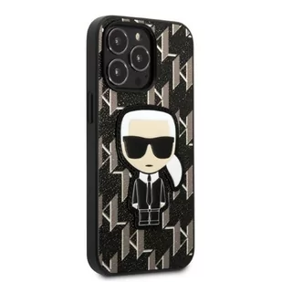 Karl Lagerfeld KLHCP13XPMNIKBK iPhone 13 Pro Max 6,7" hardcase czarny/black Monogram Ikonik Patch - Etui i futerały do telefonów - miniaturka - grafika 4