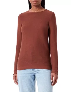 Swetry damskie - TOM TAILOR Damski Sweter z dzianiny z bawełny organicznej 1016350, 30041 - grounded brown, XXS - grafika 1
