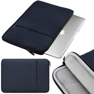 Części i akcesoria do laptopów - Etui case torba pokrowiec uniwersalny do tabletów Samsung Apple Lenovo Thinkpad Matebook Xiaomi Asus na Laptopa Macbook Air 13 13,3" | XL granatowy - miniaturka - grafika 1