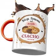 Kubki - Kubek Pomarańczowy Dla Synowej Żony Syna Prezent z Nadrukiem ze Zdjęciem + Opakowanie na prezent (wzór 01) - miniaturka - grafika 1