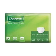 Pieluchy dla dorosłych - Kimberly-Clark DEPEND SLIP Super rozmiar L Pieluchy dla dorosłych, 15 szt - miniaturka - grafika 1