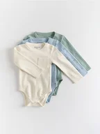 Komplety dla niemowląt - Reserved - Body 3 pack - złamana biel - miniaturka - grafika 1