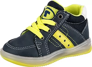 TOM TAILOR 3270501 sneakersy chłopięce, niebieski - Navy Neon Yellow - 21 EU - Buty dla chłopców - miniaturka - grafika 1