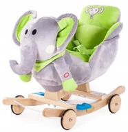 Skoczki dla dzieci - Bujak Konik Na Biegunach i Jeździk 2w1 słoń słonik - miniaturka - grafika 1