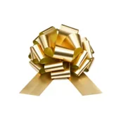 Opakowania i torebki na prezenty - Kokarda dekoracyjna DIY jasny złoty - miniaturka - grafika 1