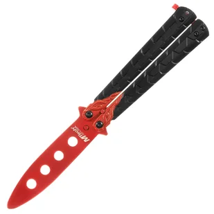 Nóż składany treningowy motylek Master Cutlery Dragon Red - Noże - miniaturka - grafika 1