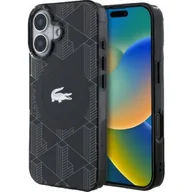 Etui i futerały do telefonów - Etui LACOSTE IML Blend Monogram MagSafe do Apple iPhone 16 Plus Czarny - miniaturka - grafika 1