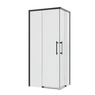 Kabiny prysznicowe - Kabina prysznicowa prostokątna Remix 100 x 80 x 195 cm chrom Sensea - miniaturka - grafika 1