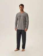 Piżamy damskie - Piżama Japan 41911-90X Szara - miniaturka - grafika 1