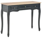 Konsole i sekretarzyki - Czarna konsola z szufladami A4-K84 - miniaturka - grafika 1