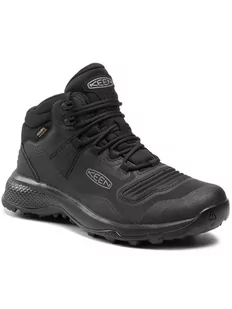 Keen Trekkingi Tempo Flex Mid Wp 1025293 Czarny - Buty trekkingowe męskie - miniaturka - grafika 1