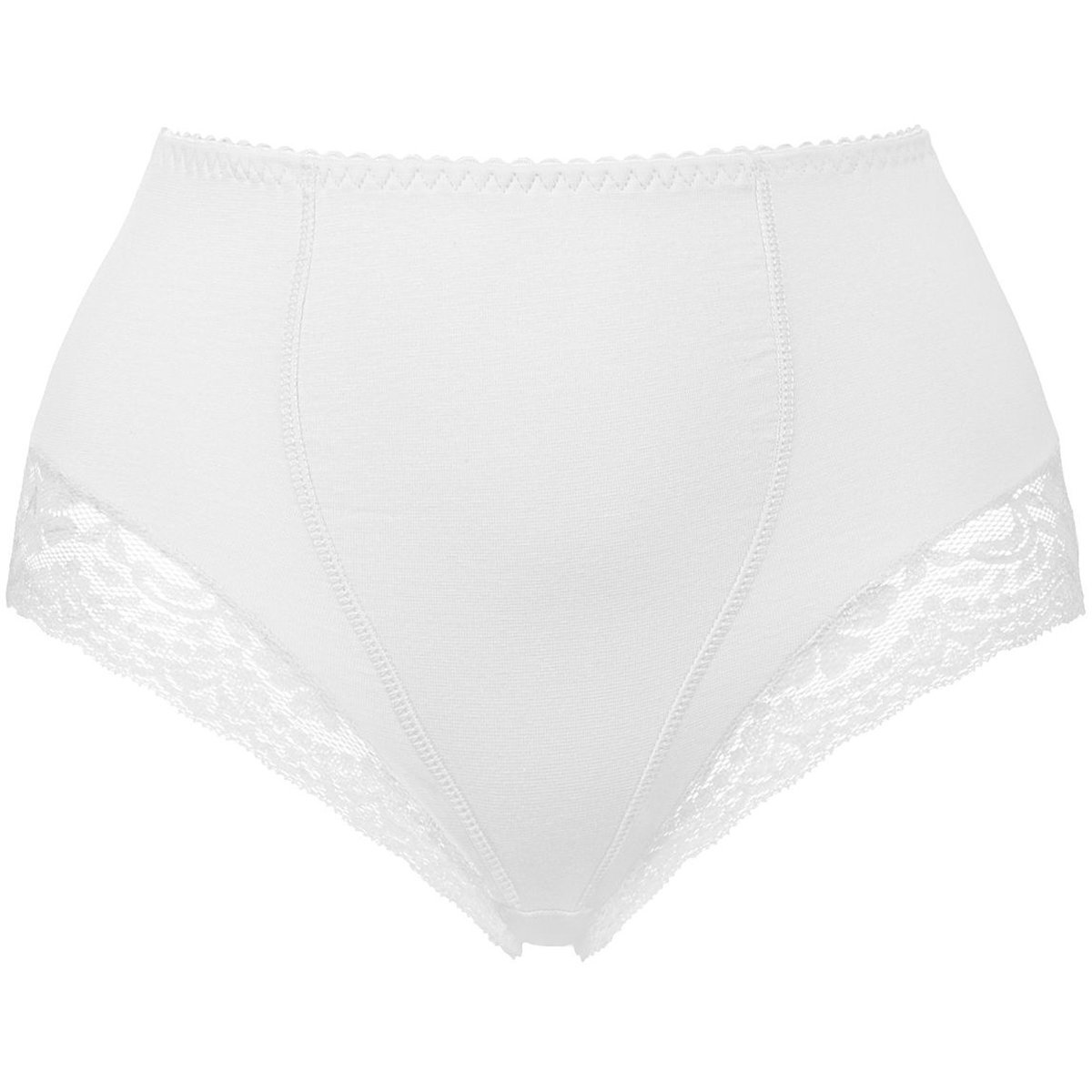 Figi Damskie Bawełniane Majtki Bielizna Wyszczuplająca Mitex ELA SUPER Białe 8XL