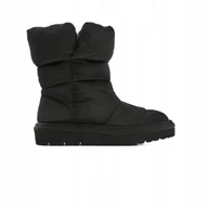 Śniegowce damskie - ZARA CZARNE ŚNIEGOWCE PUCHOWE Z MOKRĄ PODESZWĄ WYSOKIE 39 3EA - miniaturka - grafika 1