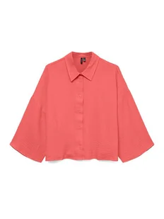 Vero Moda Koszula Natali 10279685 Różowy Standard Fit - Koszule damskie - miniaturka - grafika 1