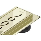 Odpływy liniowe - Mexen Flat M18 odpływ liniowy 90 cm, złoty - 1523090-15 - miniaturka - grafika 1