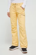 Spodnie sportowe damskie - Roxy spodnie Nadia kolor żółty - miniaturka - grafika 1