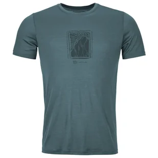 Koszulka męska Ortovox 120 Cool Tec Mtn Cut Ts M Rozmiar: XL / Kolor: niebieski/szary - Koszulki sportowe męskie - miniaturka - grafika 1