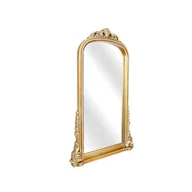 Lustra - Romimex Lustro ścienne złote drewno MDF 61 x 100 x 6 cm - miniaturka - grafika 1