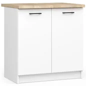Szafki kuchenne - Biała Dolna Szafka Kuchenna 80 Cm B5-D38 - miniaturka - grafika 1