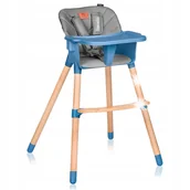 Krzesełka do karmienia - Krzesełko do karmienia Lionelo Koen Blue Sky 2w1 2 poziomy wysokości - miniaturka - grafika 1