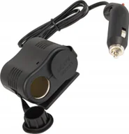 Akcesoria motoryzacyjne - Rozgałęziacz Rozdzielacz Zapalniczki Samochodwej 1xWTYK 2xGNIAZDA 12V 24V - miniaturka - grafika 1