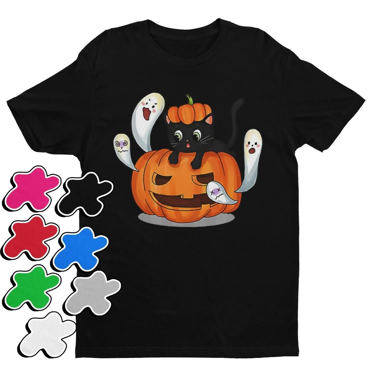 Koszulka T-Shirt Dziecięca Z Nadrukiem Halloween Prezent -L 146-152