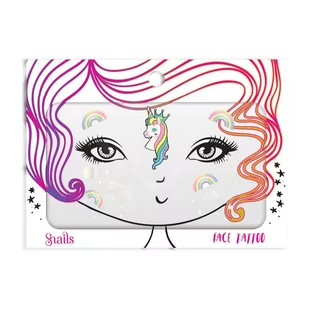 Snails Naklejki na twarz Face Tattoo Snails - Unicorn - Urodziny dziecka - miniaturka - grafika 1