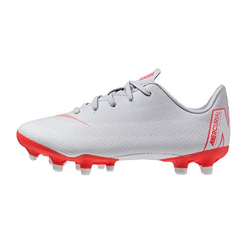 NIKE Chłopięce unisex dziecięce Jr Vapor 12 Academy Gs Mg buty piłkarskie dla dzieci, Szary - Szary wilk szary Lt Crimson Pure Plat 060-29 EU