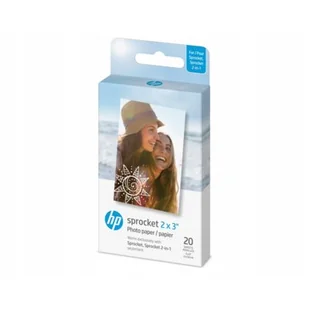 HP cynku, papier fotograficzny z samoprzylepną tylną stroną, do drukarek HP Sprocket-, 5 x 7,6 cm n/d 1AH01A - Papier do drukarek - miniaturka - grafika 1