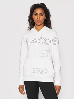 Bluzy damskie - Lacoste Bluza SF0205 Biały Regular Fit - grafika 1